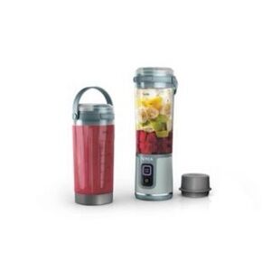 Ninja Blender with Travel Cup in Gray and Red